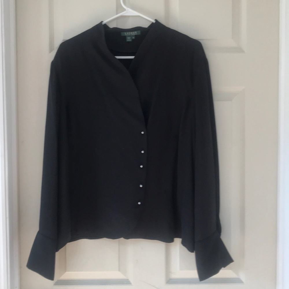 Black Long-sleeve Ralph Lauren Blouse